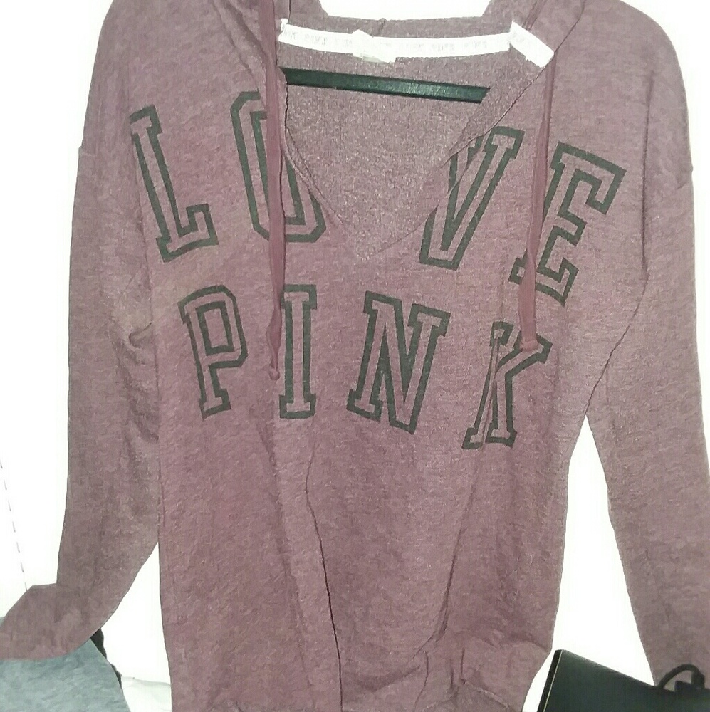 PINK pull over hoodie swear shirt, t-shirt